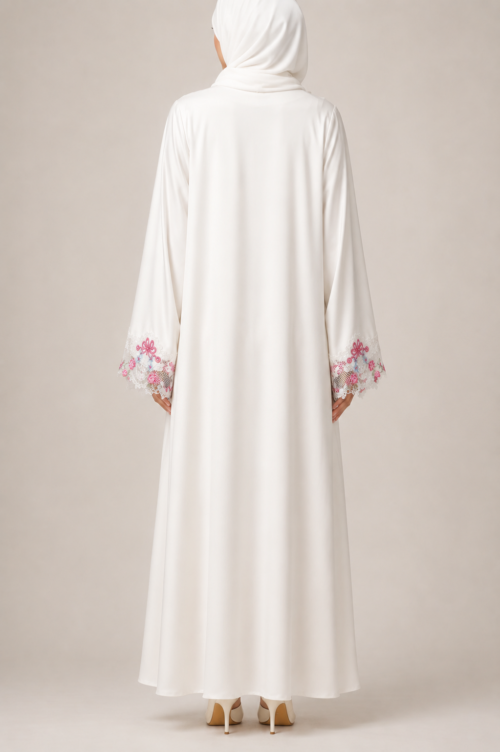Imperial Lily lace abaya S19M