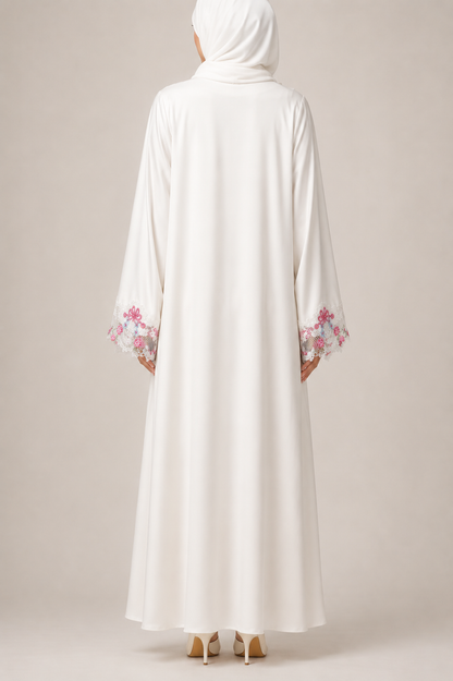 Imperial Lily lace abaya S19M