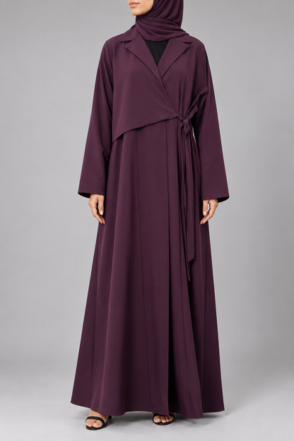 Purple Coat Abaya