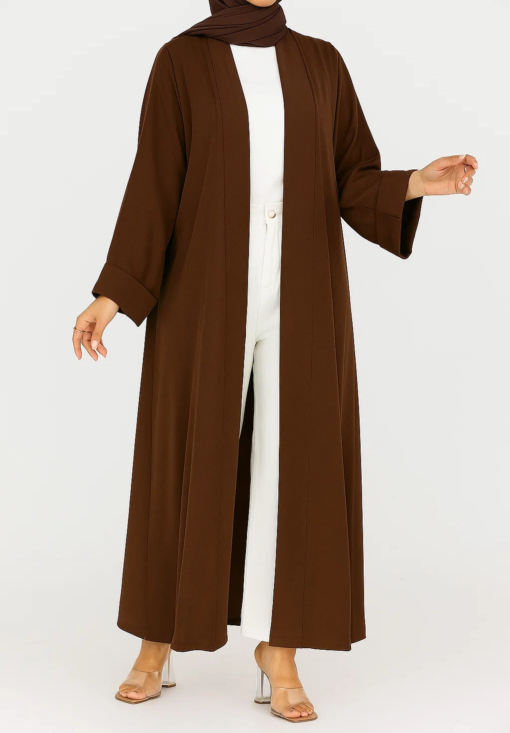 Brown yara abaya