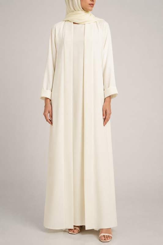 Butter yellow Yara Abaya