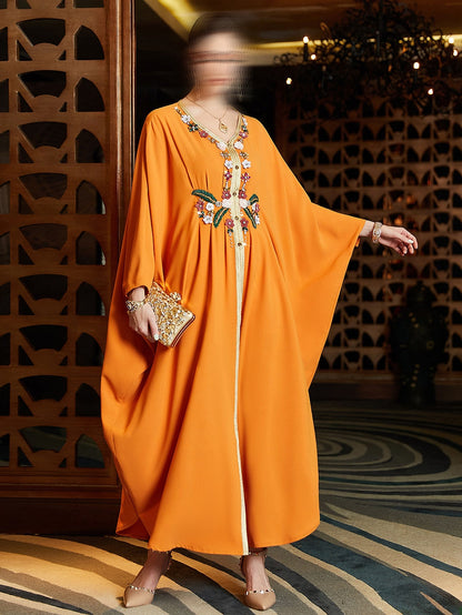 BA3107 Orange Pulchritude Kaftan