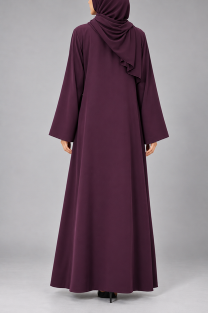 Purple Coat Abaya