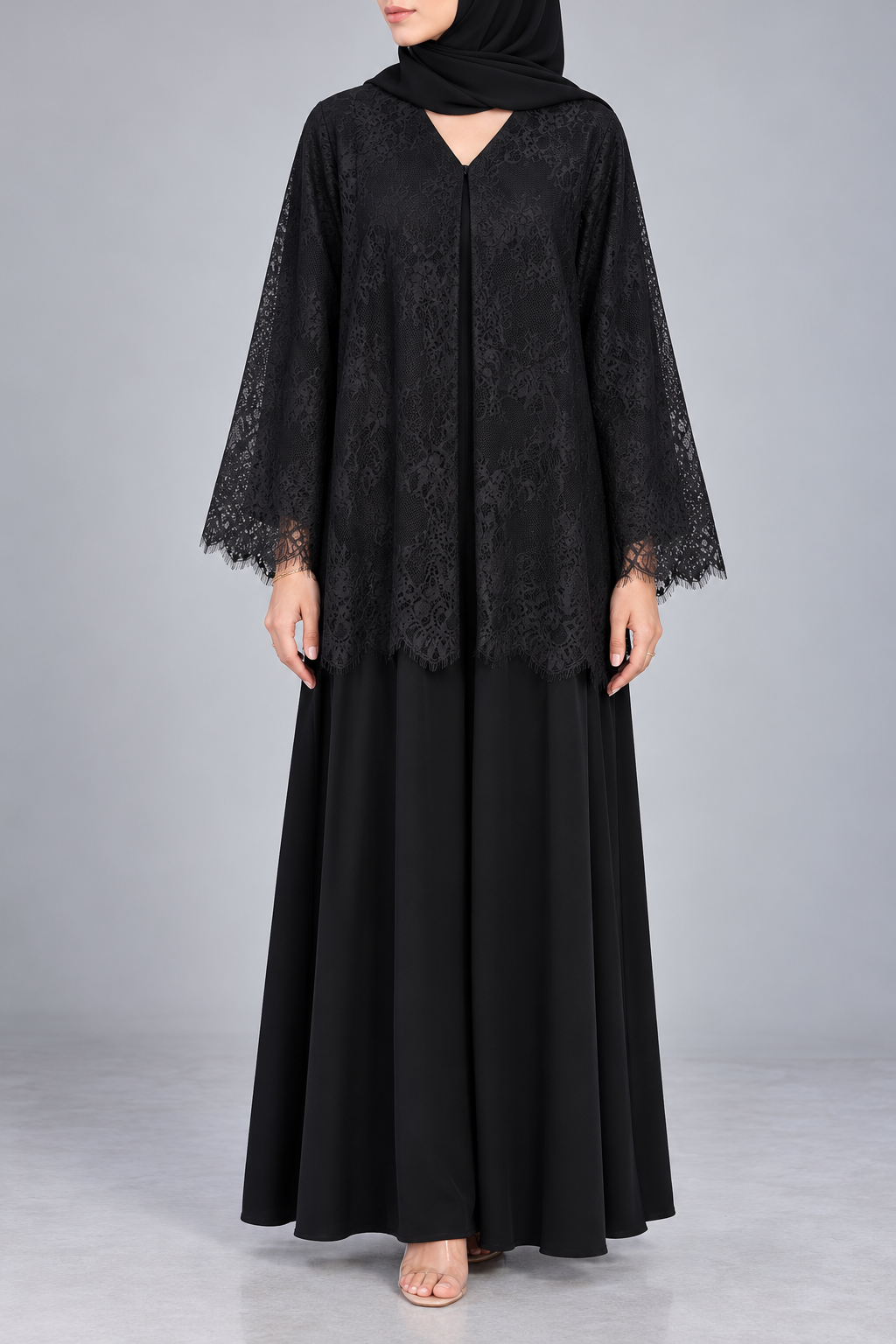 Black Moon Veil Abaya