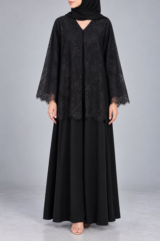 Black Moon Veil Abaya