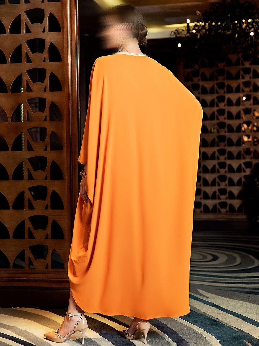 BA3107 Orange Pulchritude Kaftan