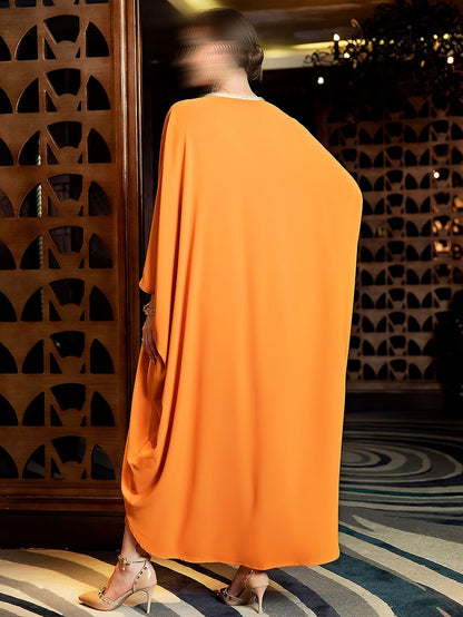 BA3107 Orange Pulchritude Kaftan