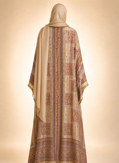 Beige Zareen Abaya
