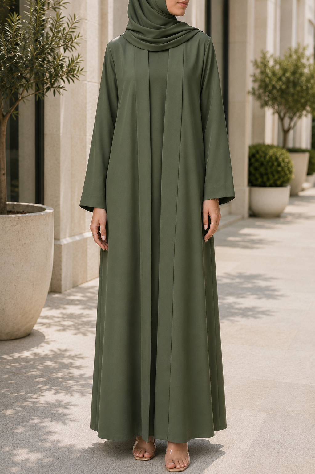Olive Green Mira Abaya