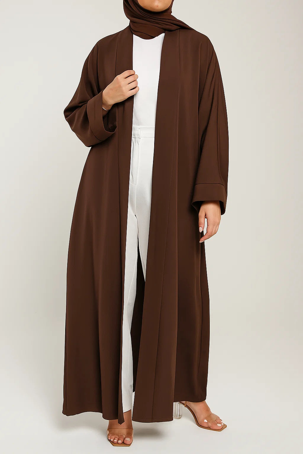 Brown yara abaya