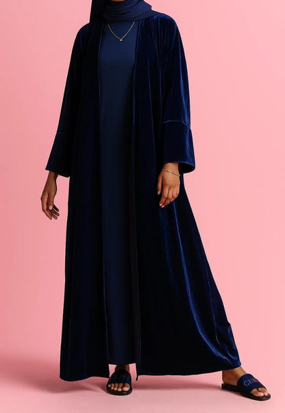 Blue Velvet Reign Abaya