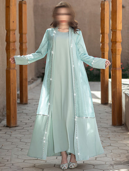 BA5188 Green Iridescent Dress