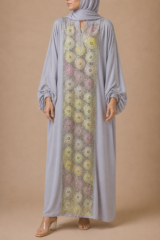 Grey Ward Al Layl Abaya