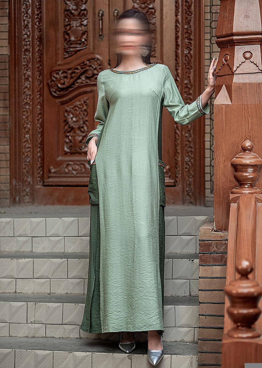 BA5191 Green Quiescence Dress