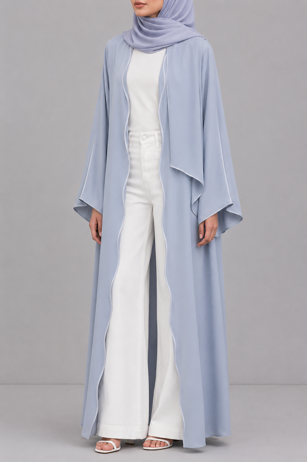 Sky blue IT Abaya