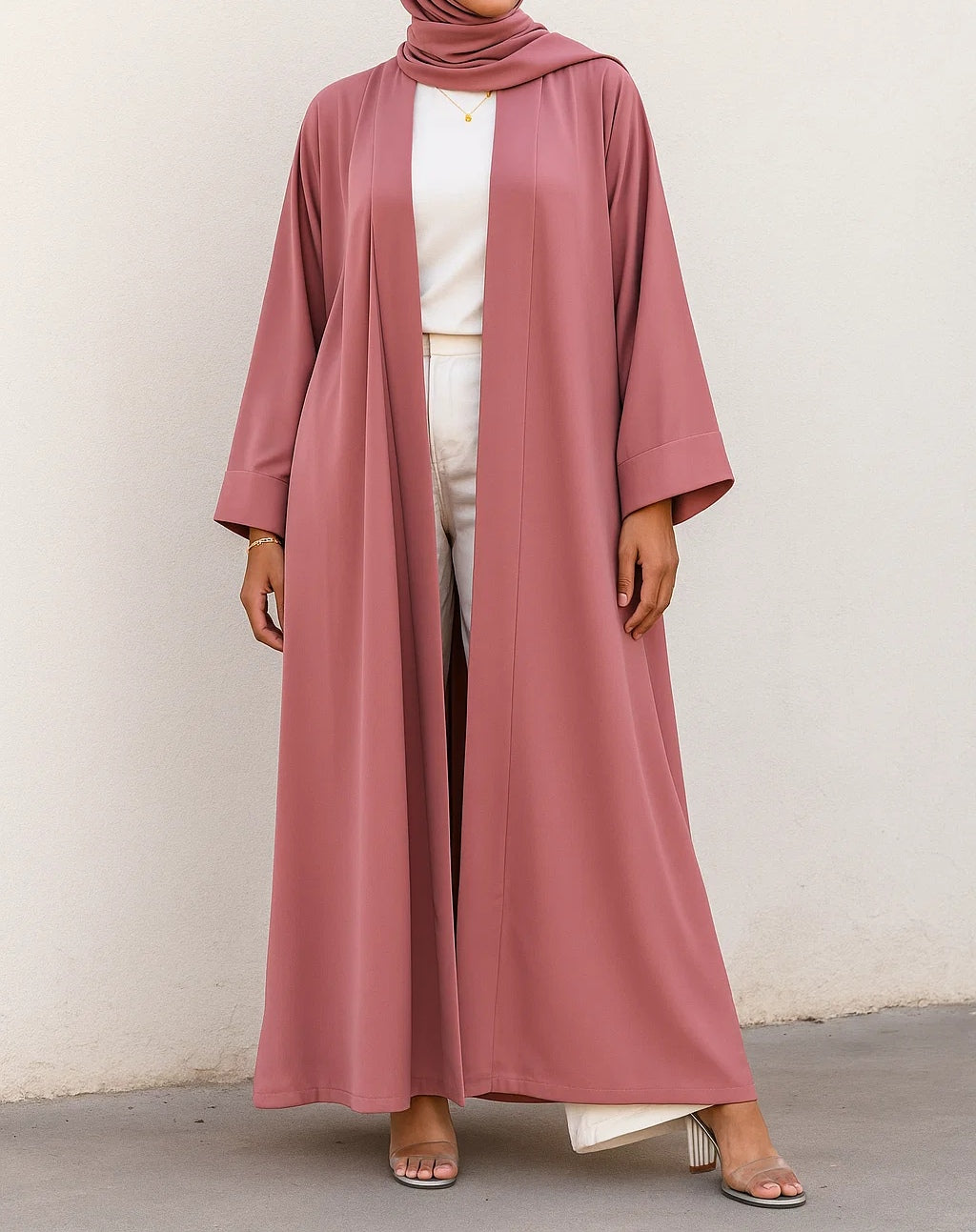 Pink yara abaya