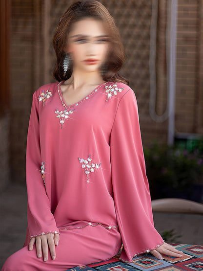 BA5196 Pink Gladiolus Dress