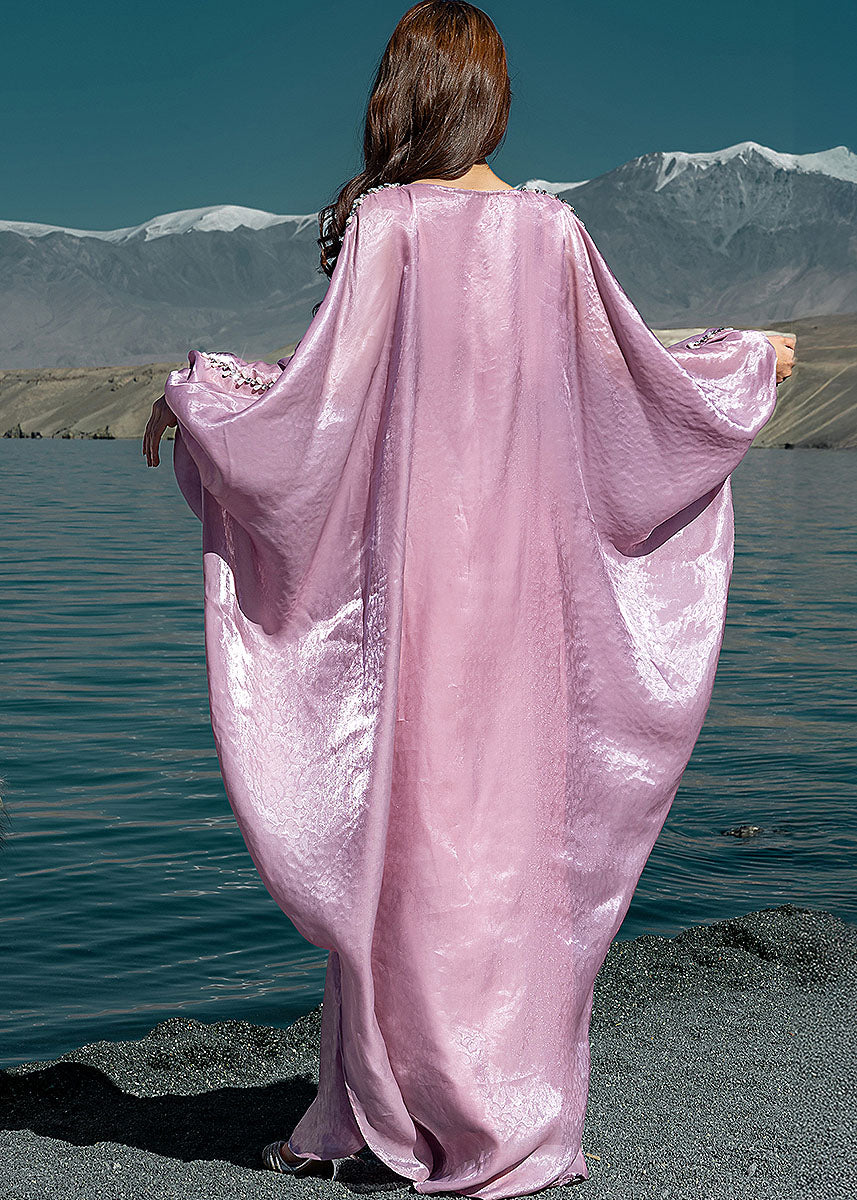 BA5224-B Pink Glitz Kaftan