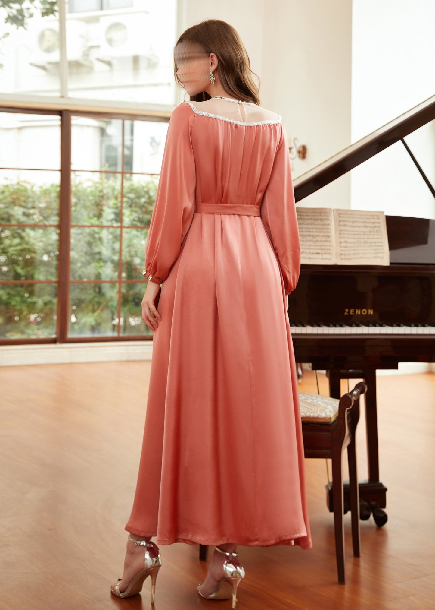 BA9012 Peach Sonata Dress
