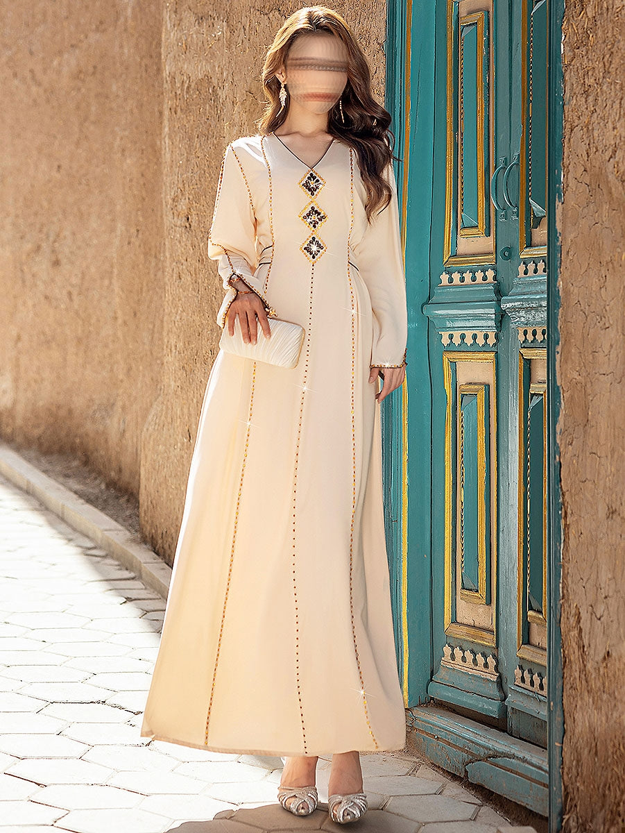 BA5206 Beige Stellar Dress