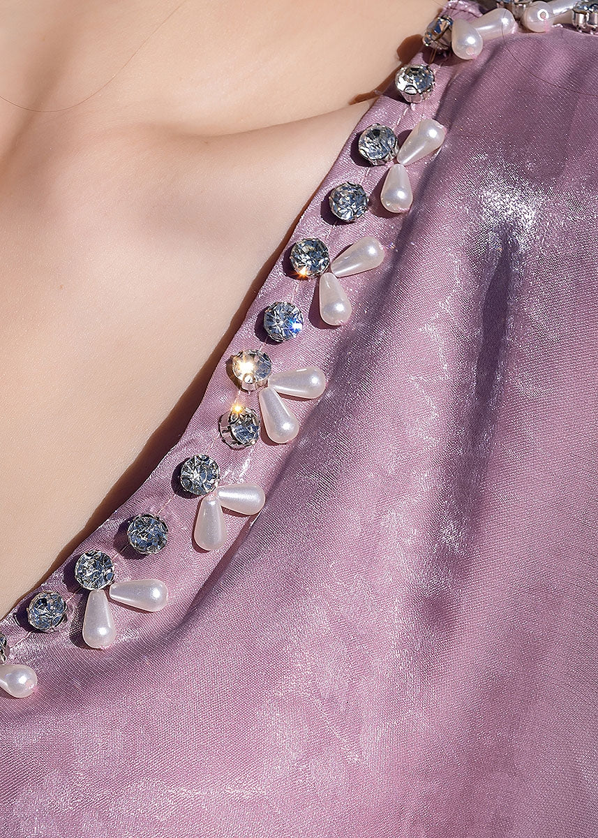 BA5224-B Pink Glitz Kaftan