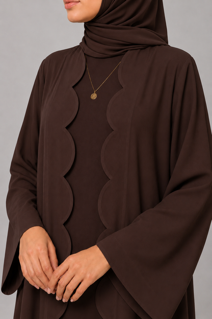 Brown Wave Abaya