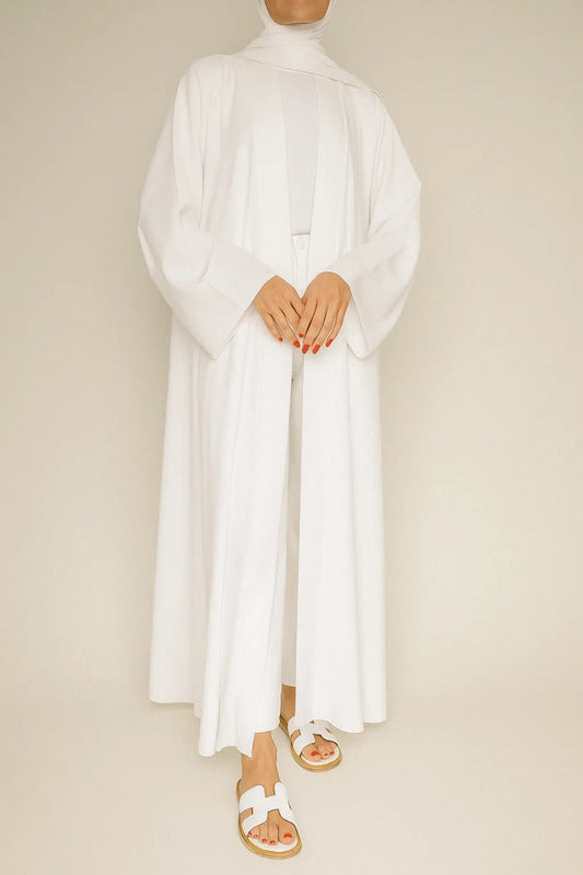 White Mira Abaya