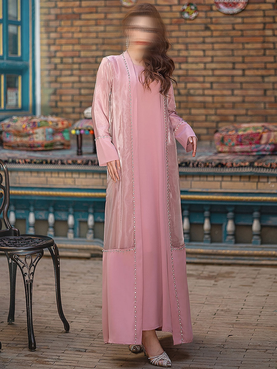 BA5188 Pink Iridescent Dress