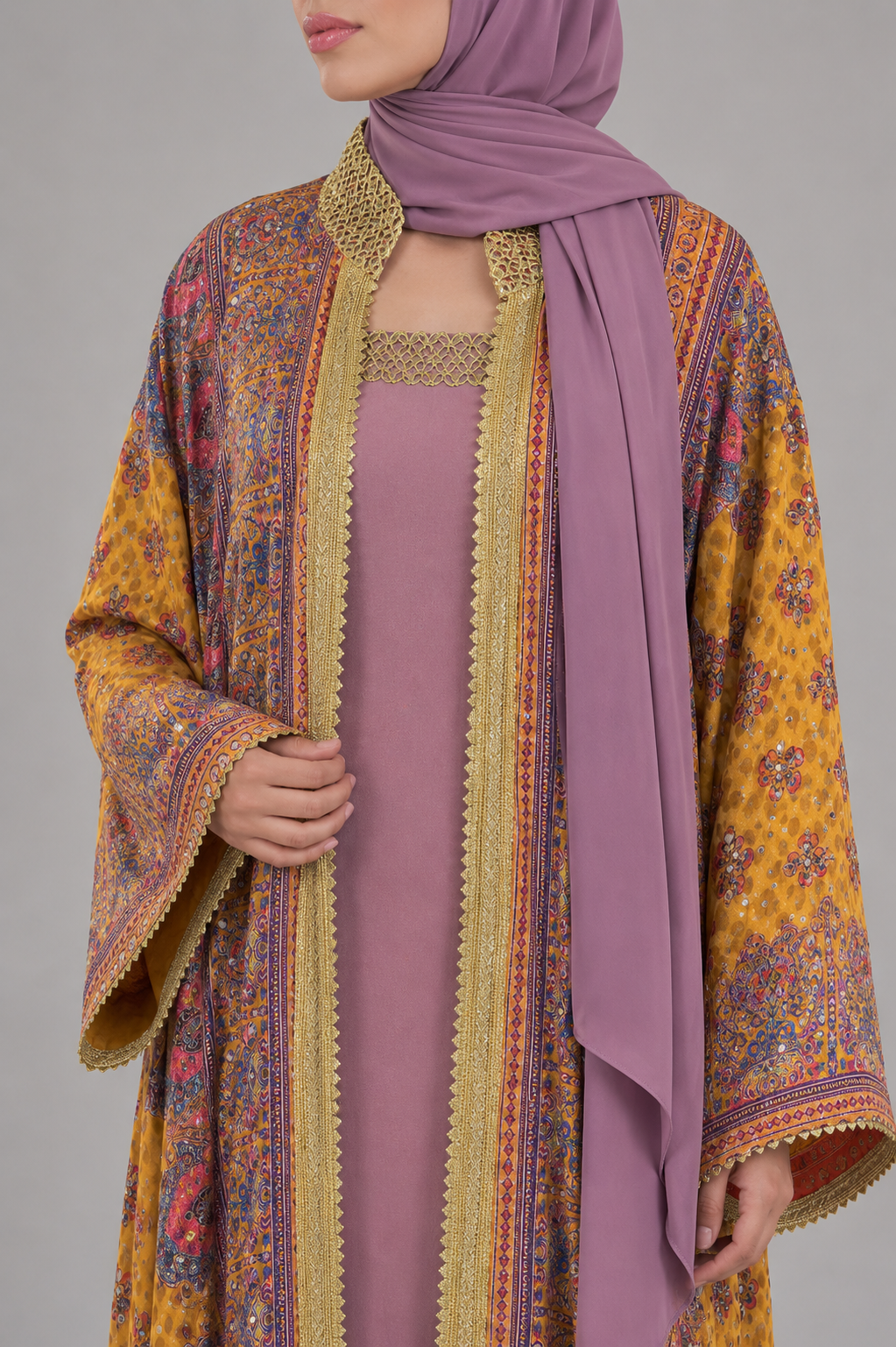 Lilac Zareen Abaya