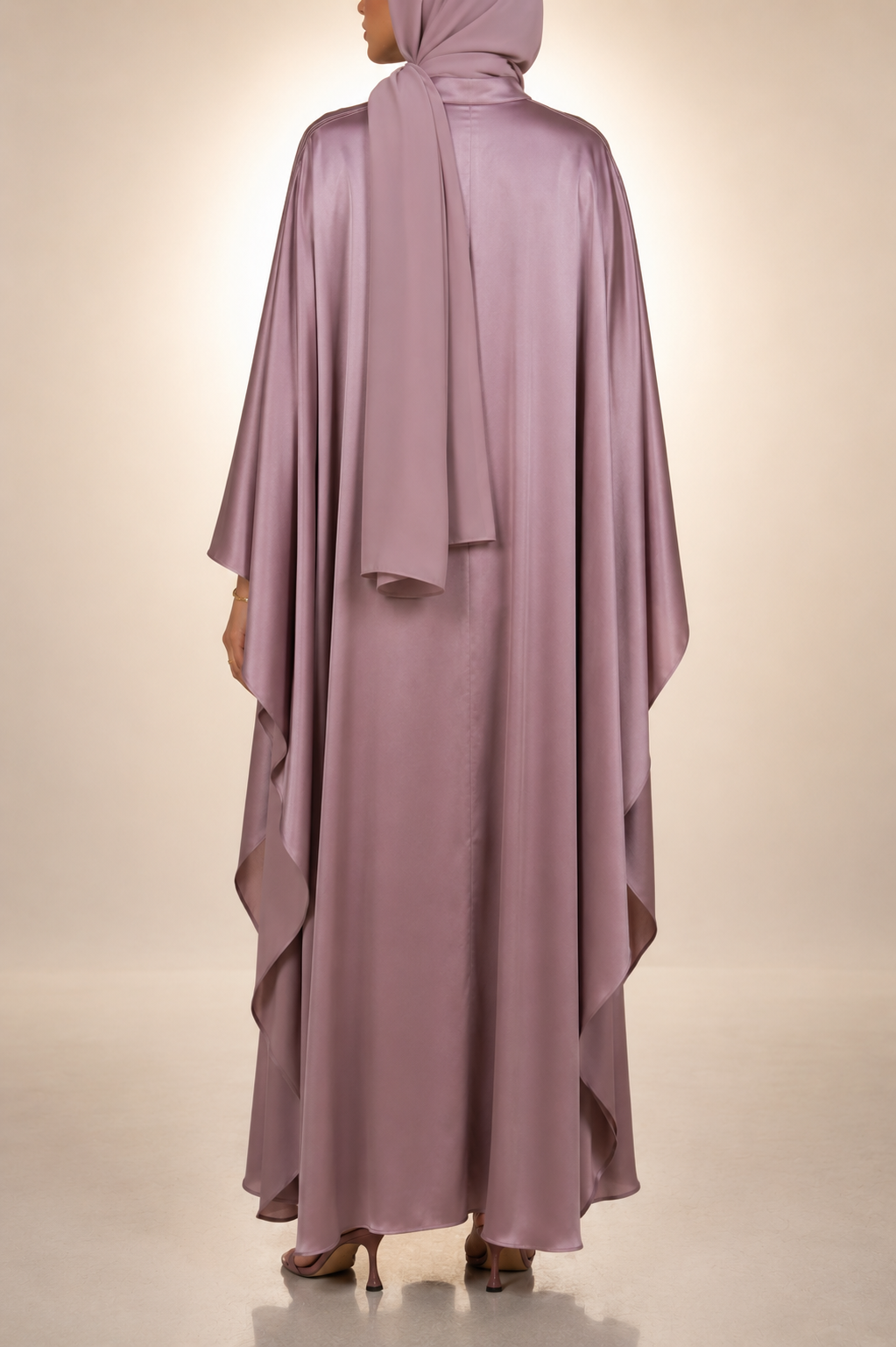 Soft Lavender Ameera Abaya 2