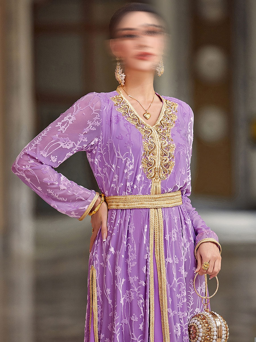 BA4031 Purple Lilac Jalabiya
