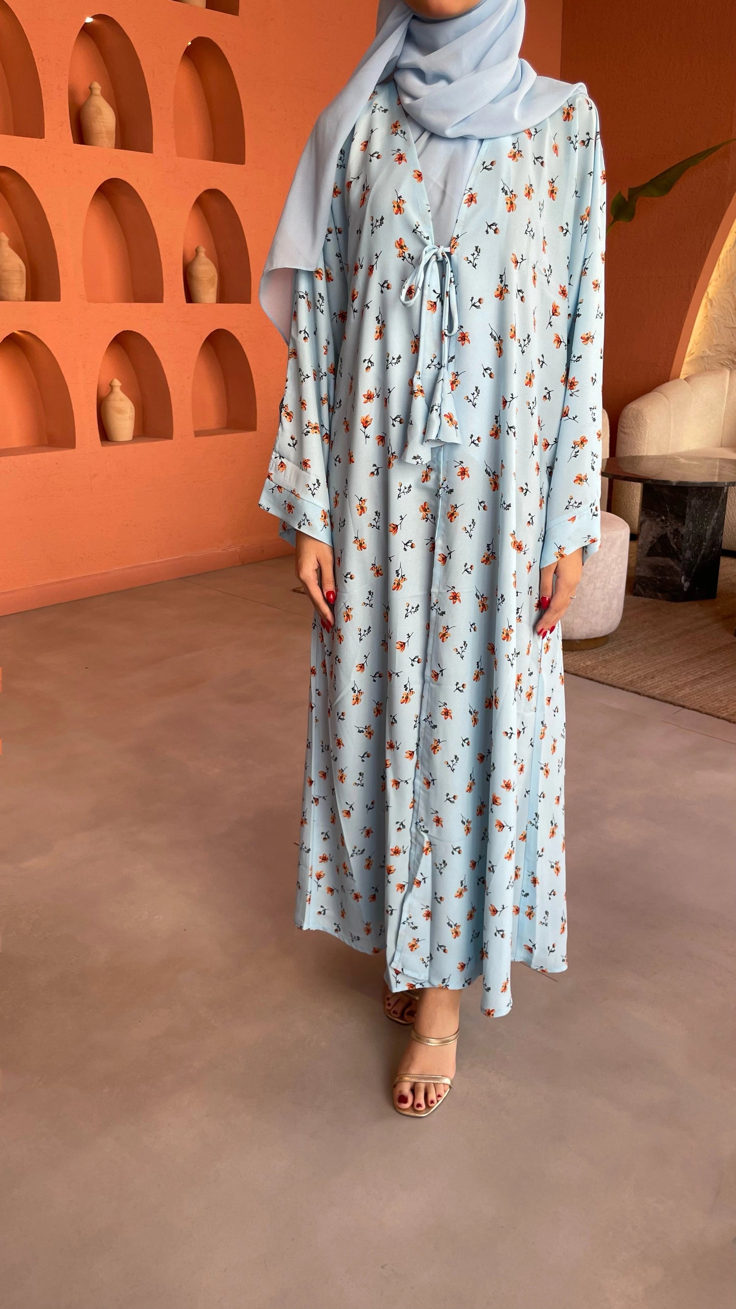 Ice Berg Floral Kimono & Sheila