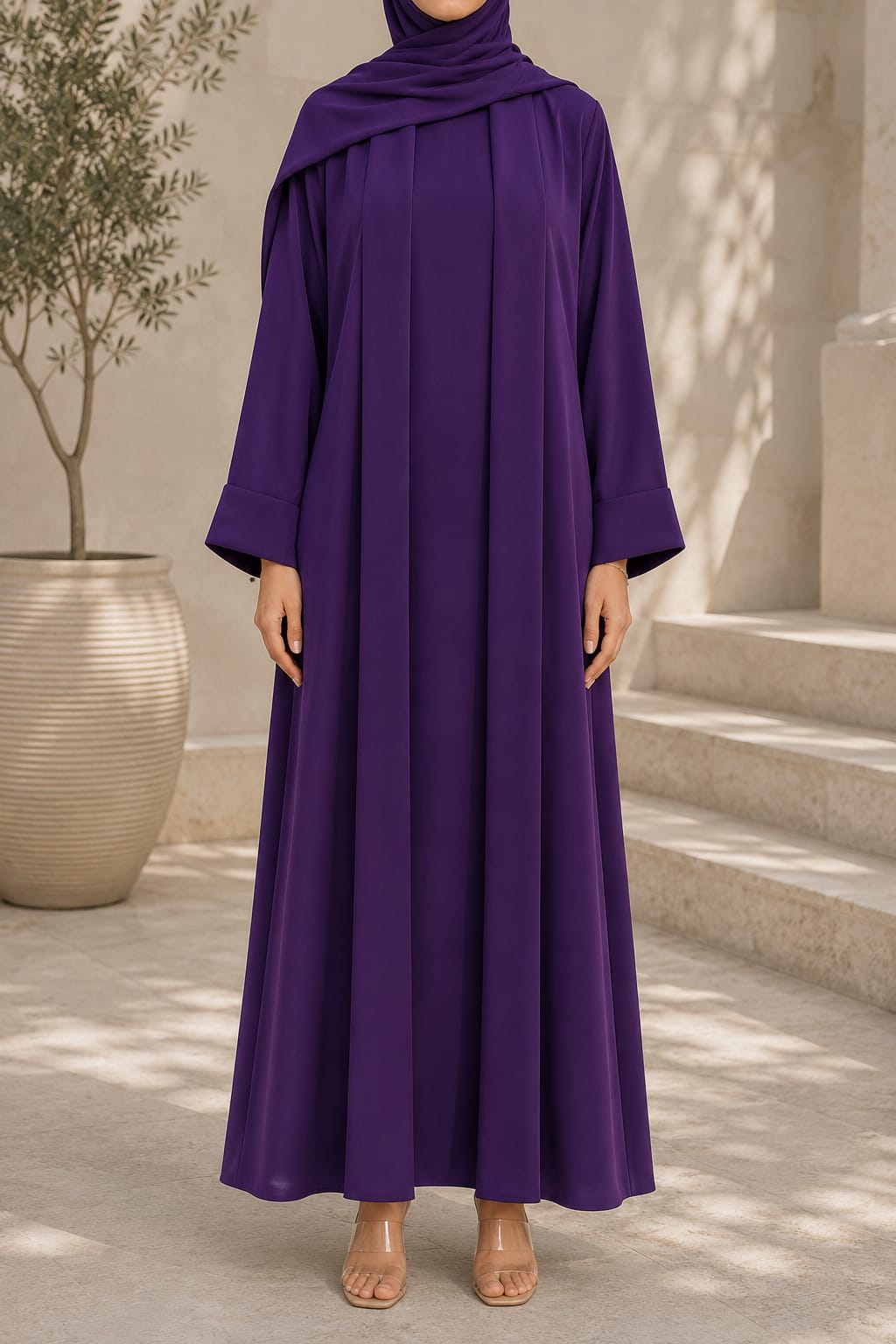 Purple Yara Abaya