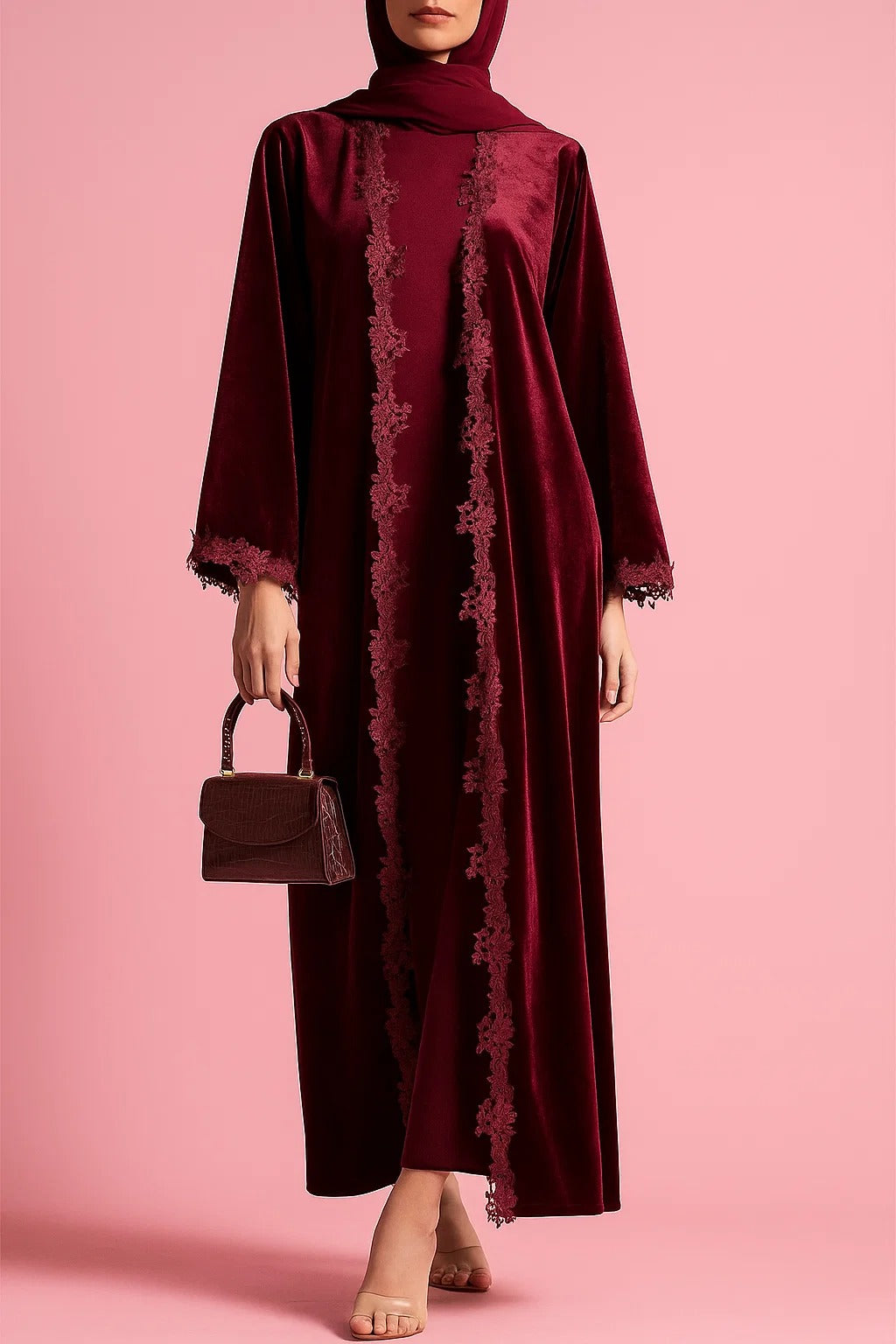 Maroon Velvet Espresso