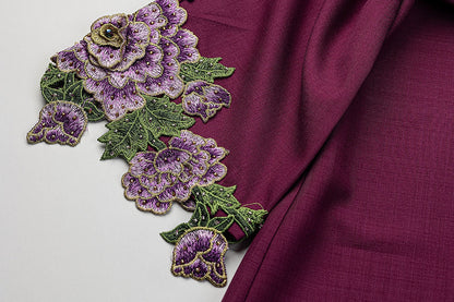 BA4010 Purple Zirconia Abaya