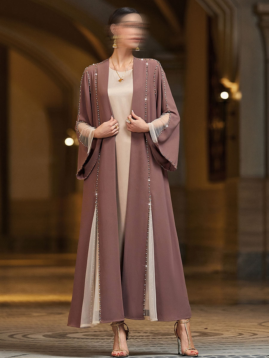 BA4078 Purple Pristine Abaya