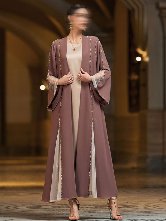 BA4078 Purple Pristine Abaya
