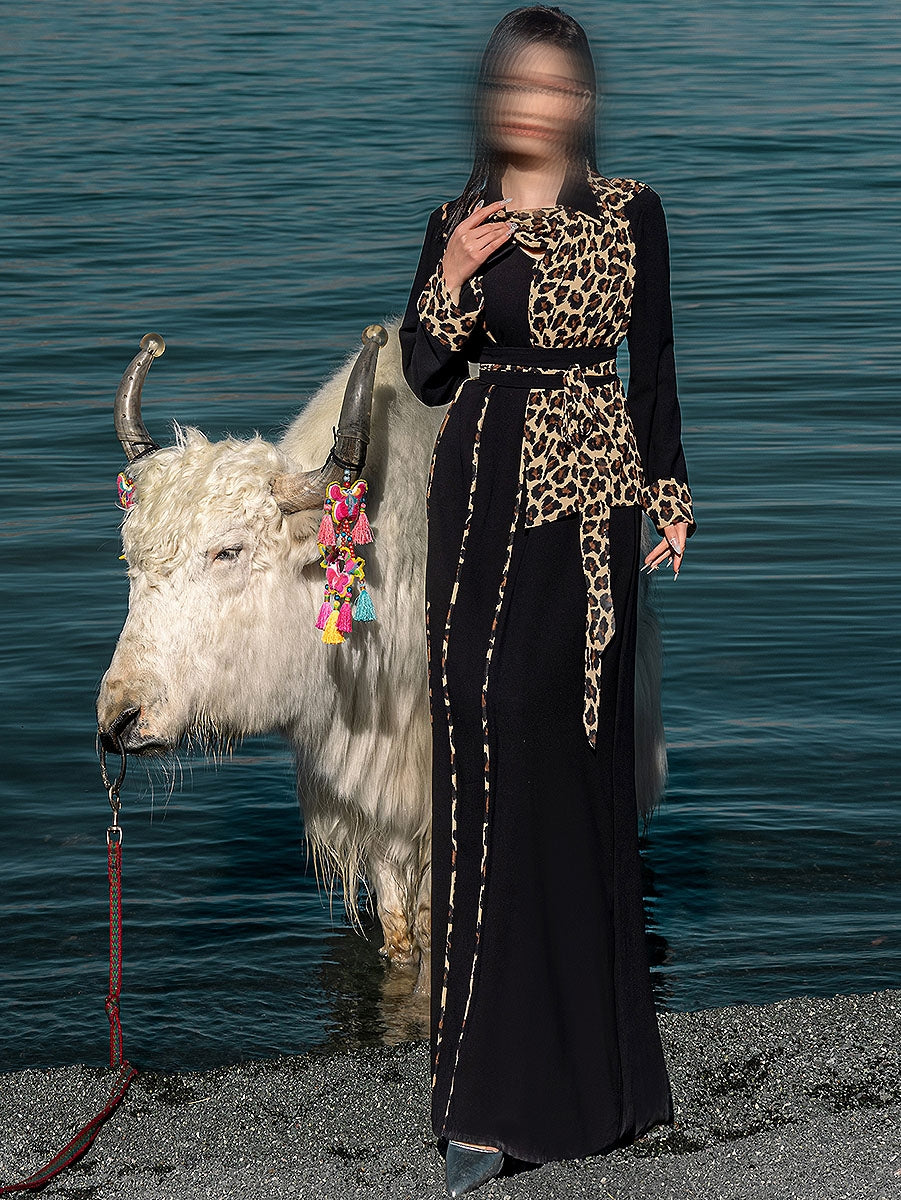 BA5237 Black Pietersite Dress