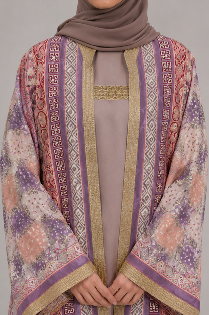 Lilac Zareen Abaya