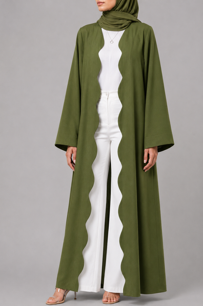 Olive Wave Abaya