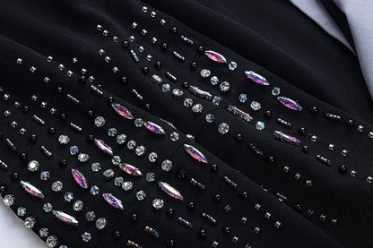 BA6068 Black Celestial Abaya