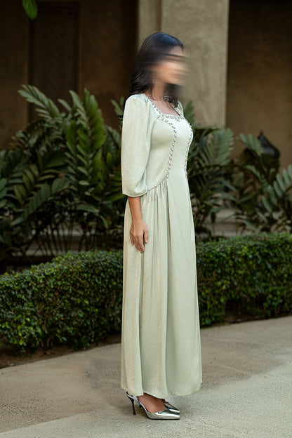 BA6011 Green Scintillate Dress