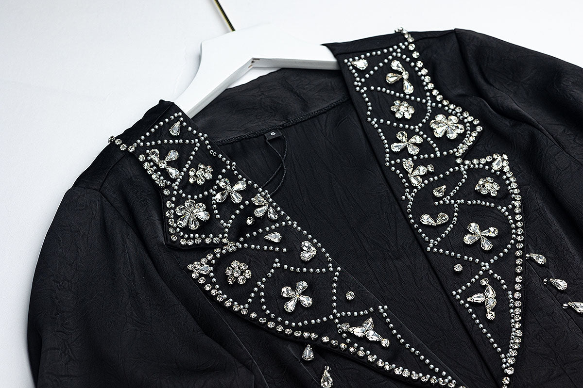 BA6021 Black Layrah onyx Abaya