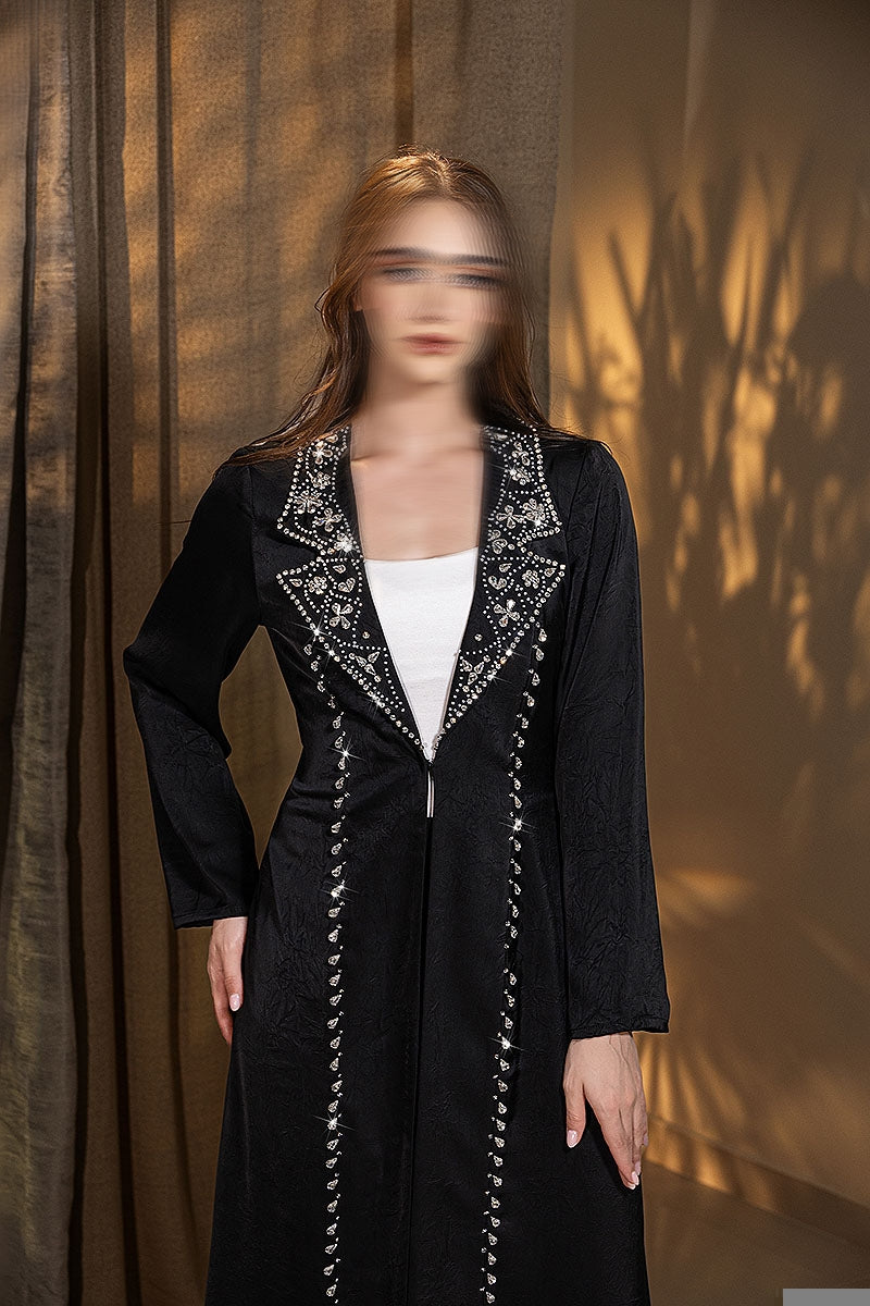 BA6021 Black Layrah onyx Abaya