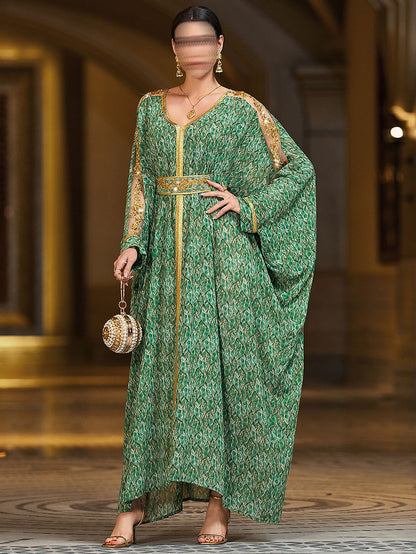 BA4134 Green Verdante Kaftan