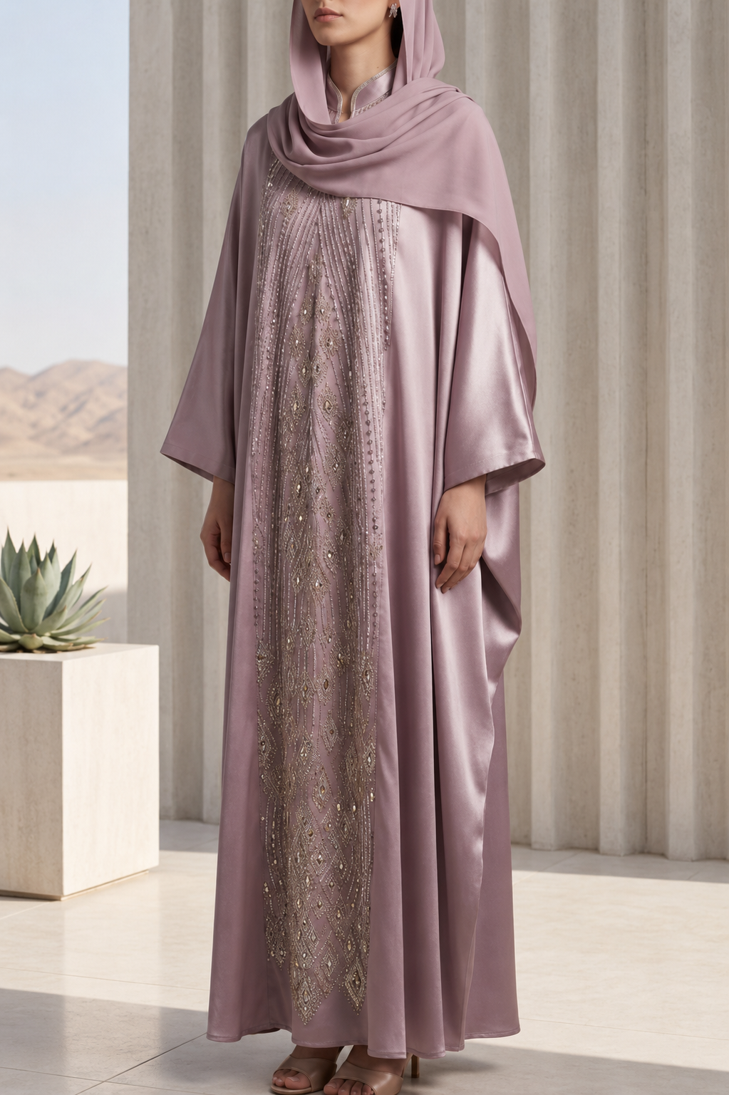 Mauve Ameera Abaya