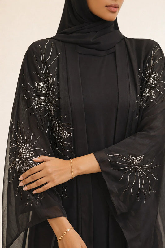 Black Elaris Abaya