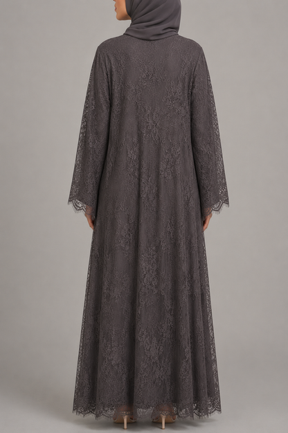 Brown Sheer abaya