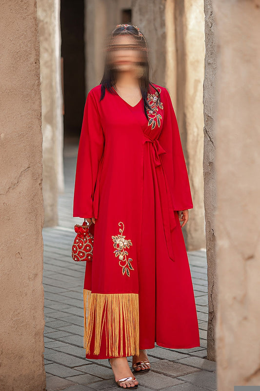 BA4074 Red Petunia Dress