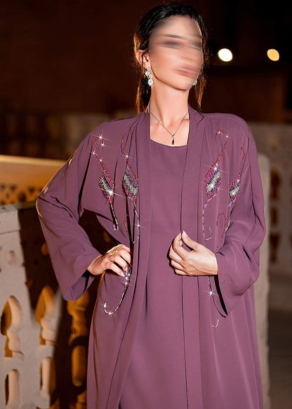 BA3136 Purple Garnet Abaya